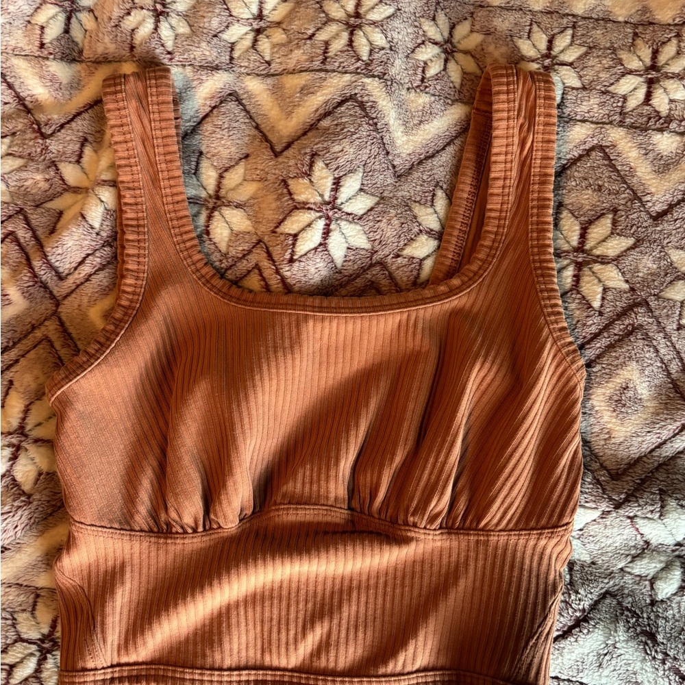Lululemon Ribbed Peach Tank Top